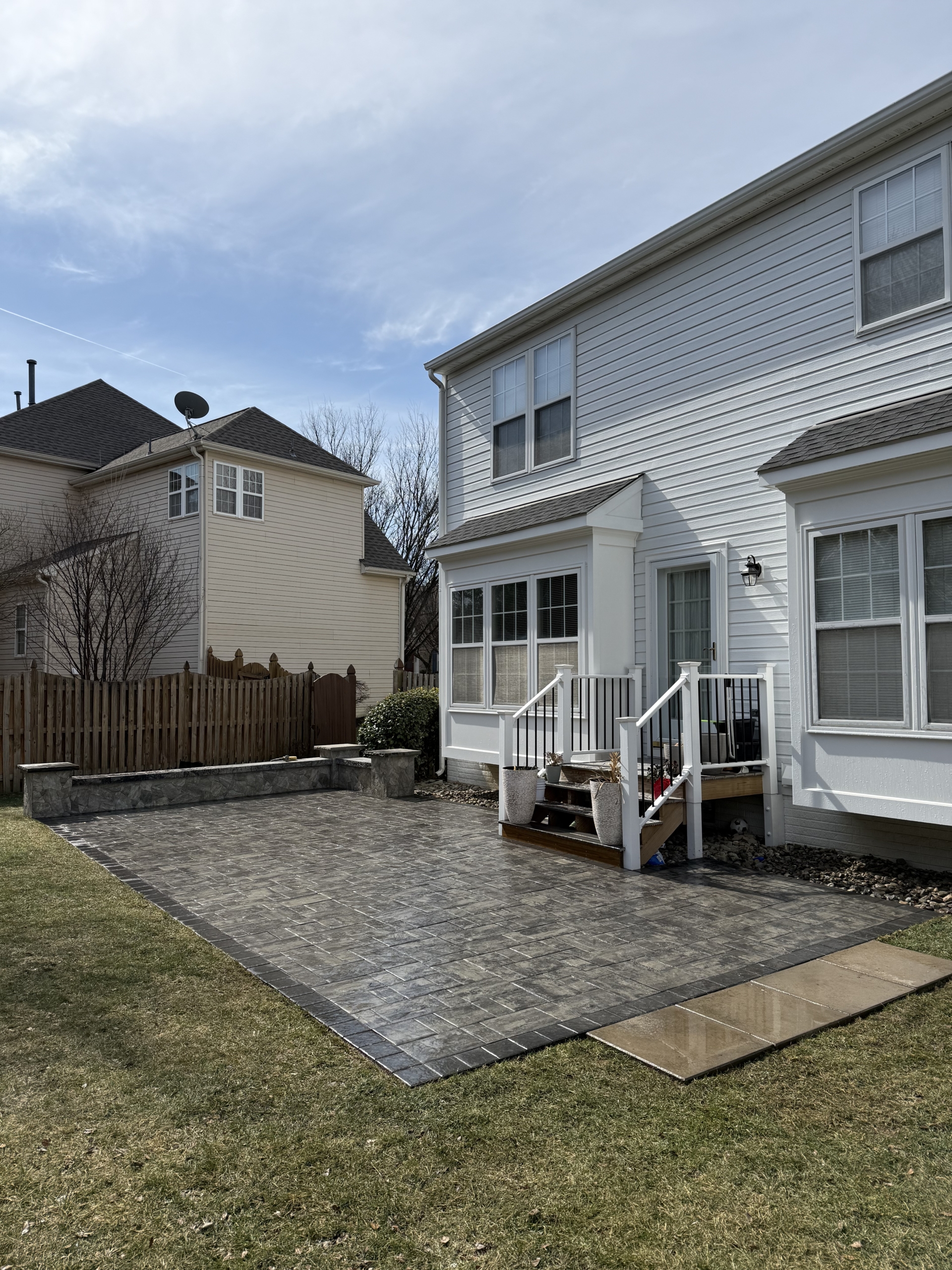 Patio & Entry Stair Installation