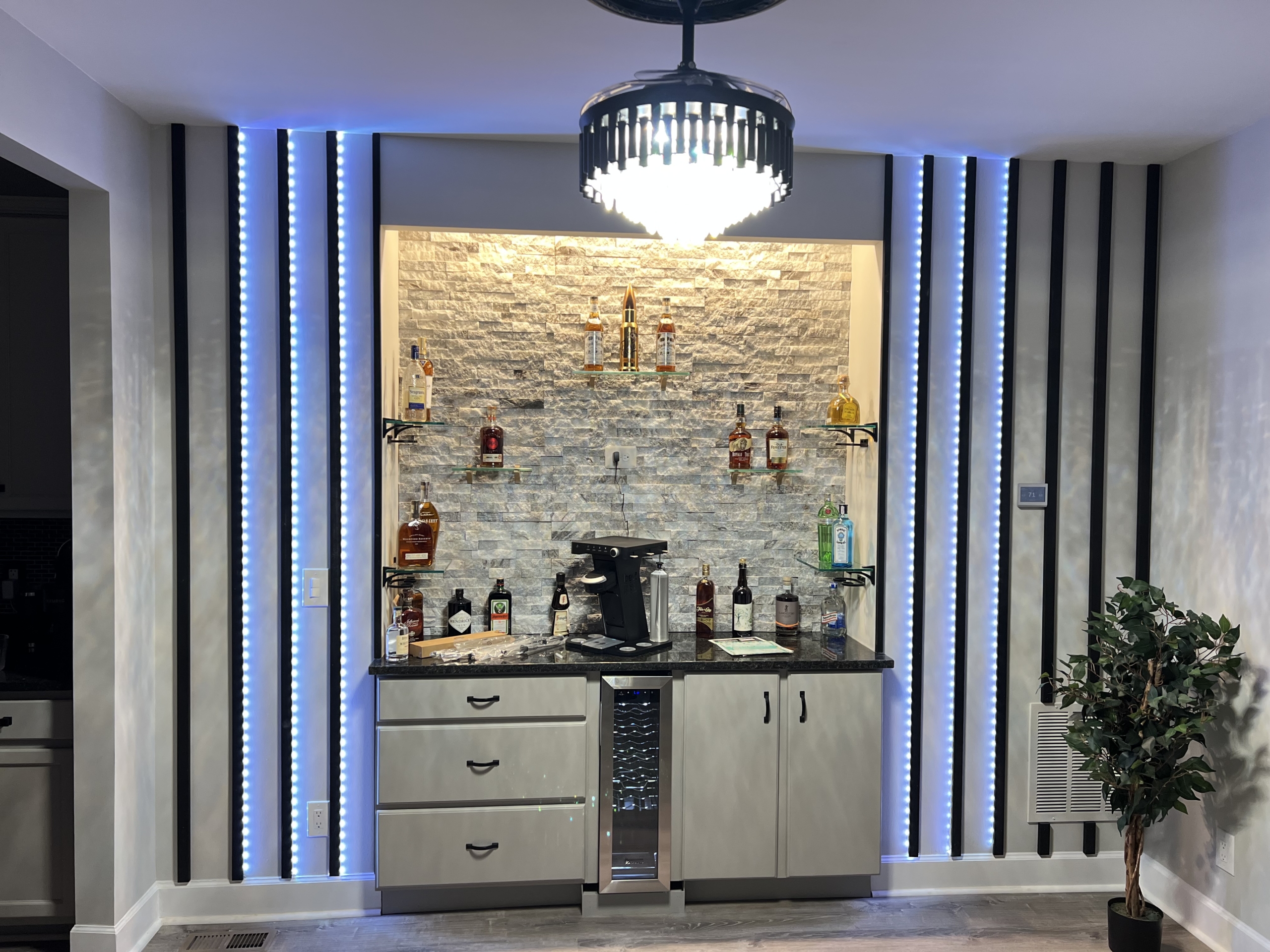 Custom Basement Bar Cabinetry